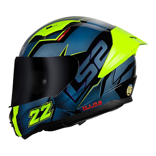 Capacete Ls2 FF810 Vigo Limits Preto Azul
