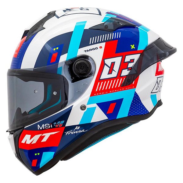 Capacete MT Helmets Targo S Sergio Garcia 2024 D7 Brilhante
