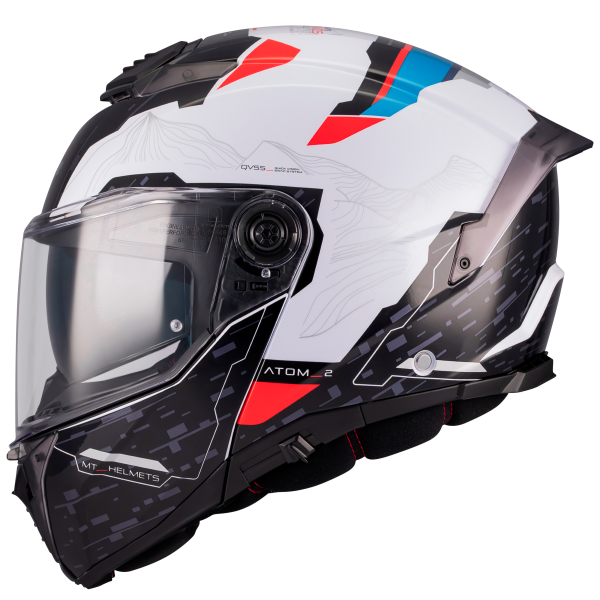 Capacete Mt Helmets Atom 2 Highlands A7 Brilhante