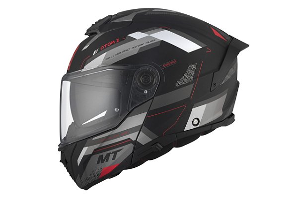 Capacete MT Atom 2 SV Bast Capacete MT Atom 2 Bast D5 Cinza