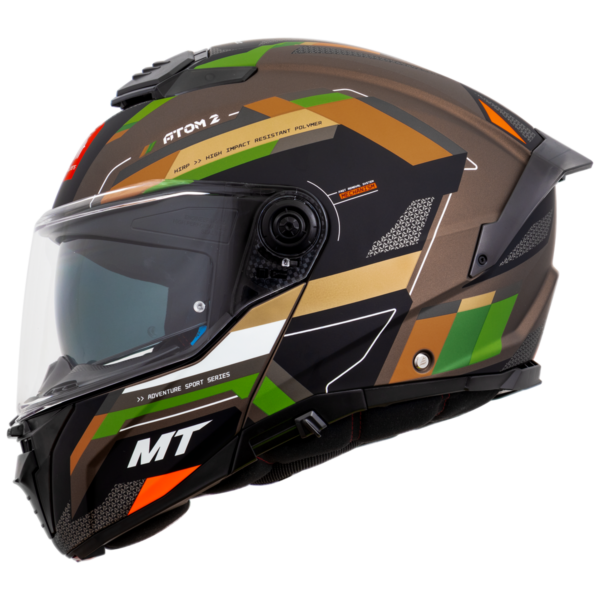 Capacete MT Helmets Atom 2 Bast A6 Fosco