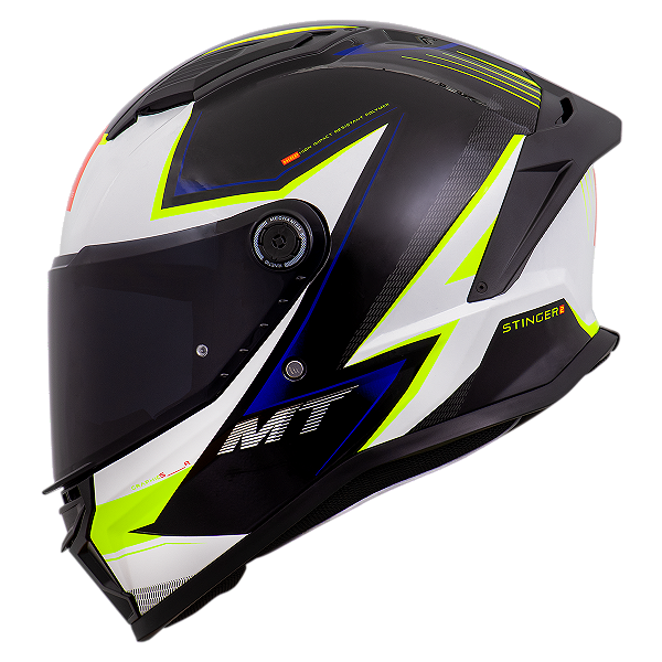 Capacete MT Helmets Stinger 2 Sr B10 Fluor Pearl