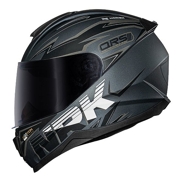 Capacete Norisk Razor Ghost Matte Preto Cinza