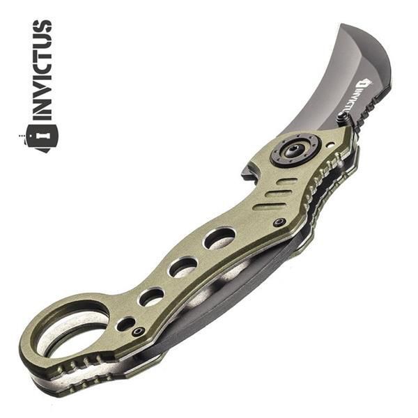 Canivete Invictus Karambit Shark Green
