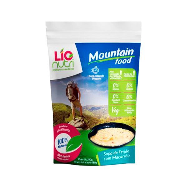 Comida Liofilizada Sopa de Feijão com Macarrão Mountain Food
