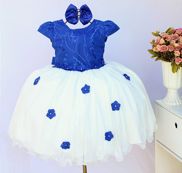 Vestido Azul Royal / Off