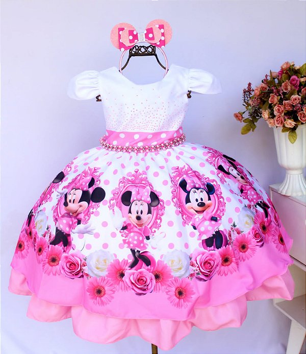 Vestido Minnie Rosa / Temático