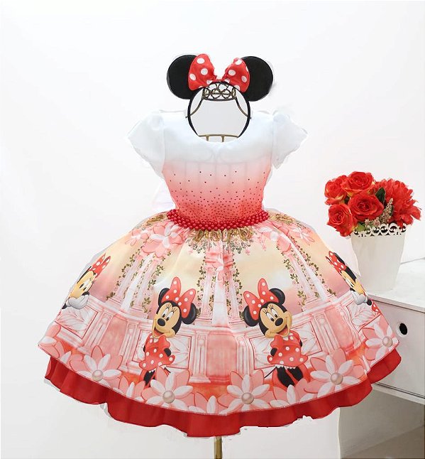 Vestido Minnie Vermelho / Temático