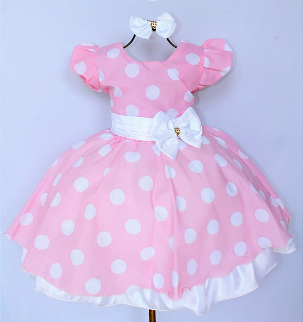 Vestido Minnie Rosa Póa