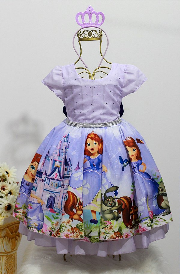 Vestido Infantil Princesa Sofia / Temático
