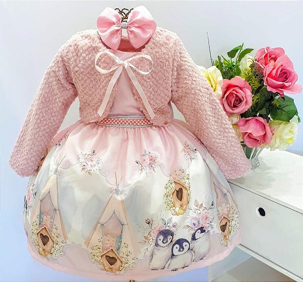Vestido Pinguim Bolero
