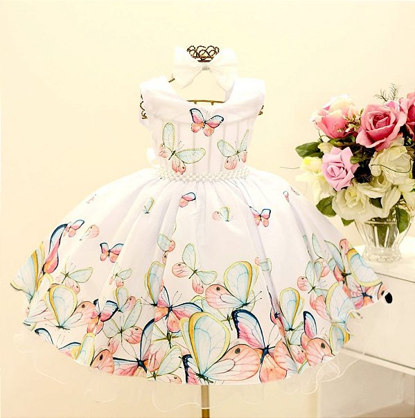 Vestido Borboleta Regata