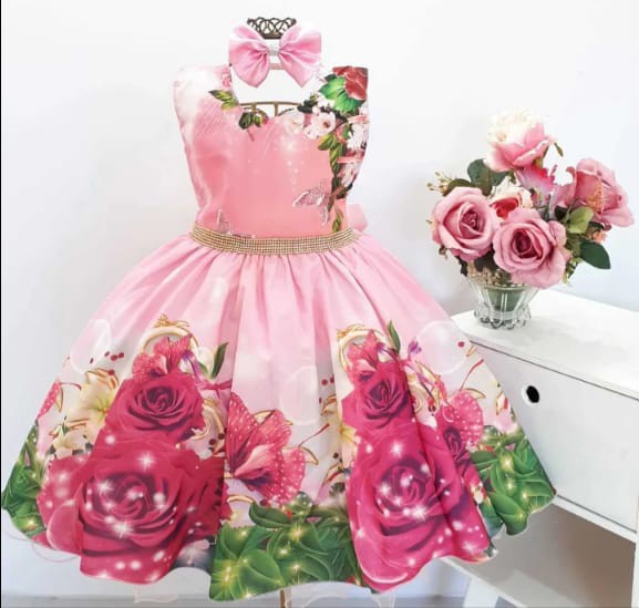 Vestido Floral Pink