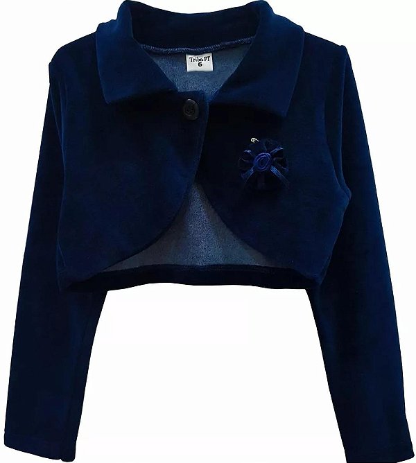Bolero Infantil Plush Azul Marinho Indigo