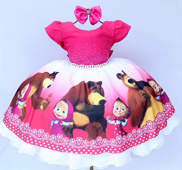 Vestido Masha E O Urso / Temático