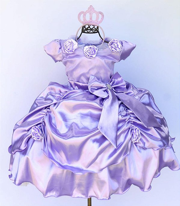 Vestido Lilás Rapunzel