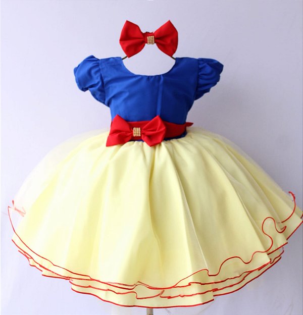 Vestido Branca De Neve Laço / Temático