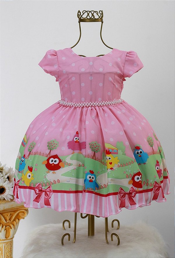 Vestido Galinha Pintadinha