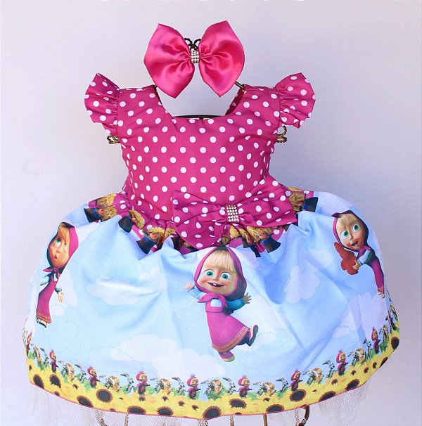 Vestido Masha Pink Poá