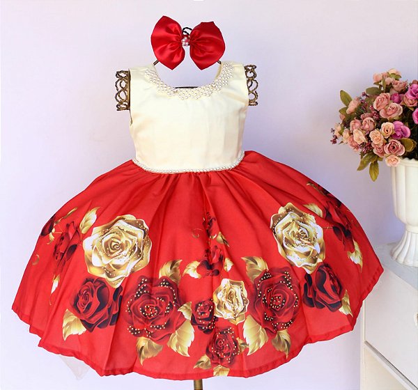 Vestido Regata Floral Creme