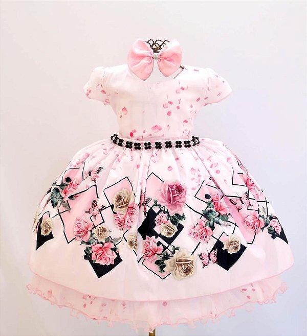 Vestido Rosa Floral