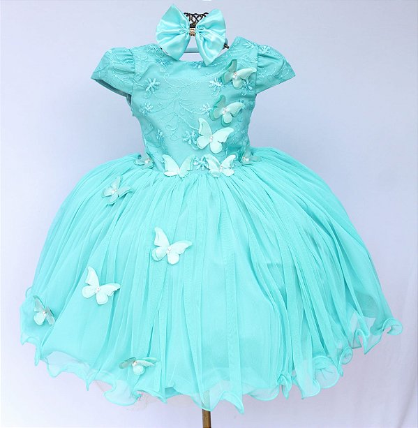 Vestido Borboleta Verde