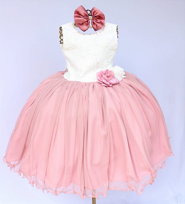 Vestido Floral Rose / Off