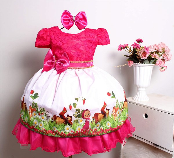 Vestido Masha e o Urso