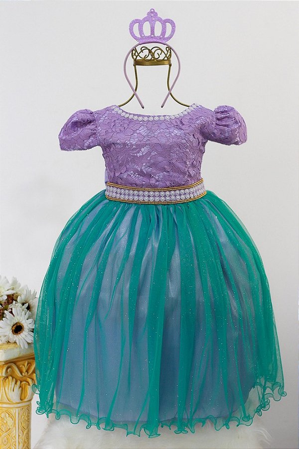 Vestido Sereia Pimenta Rosa Pingo de Gente Baby Kids