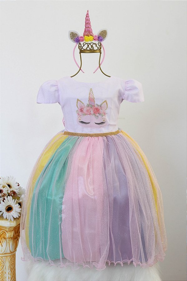 Vestido Unicórnio Pimenta Rosa
