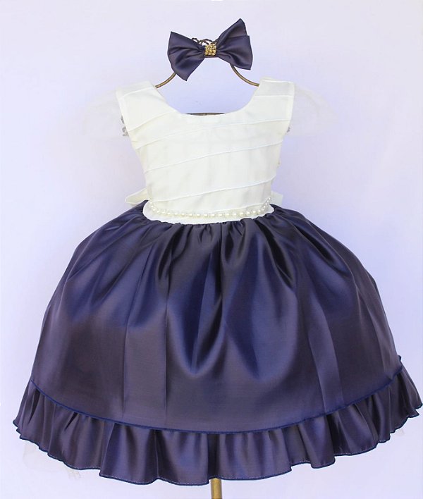 Vestido Índigo Azul Marinho Off