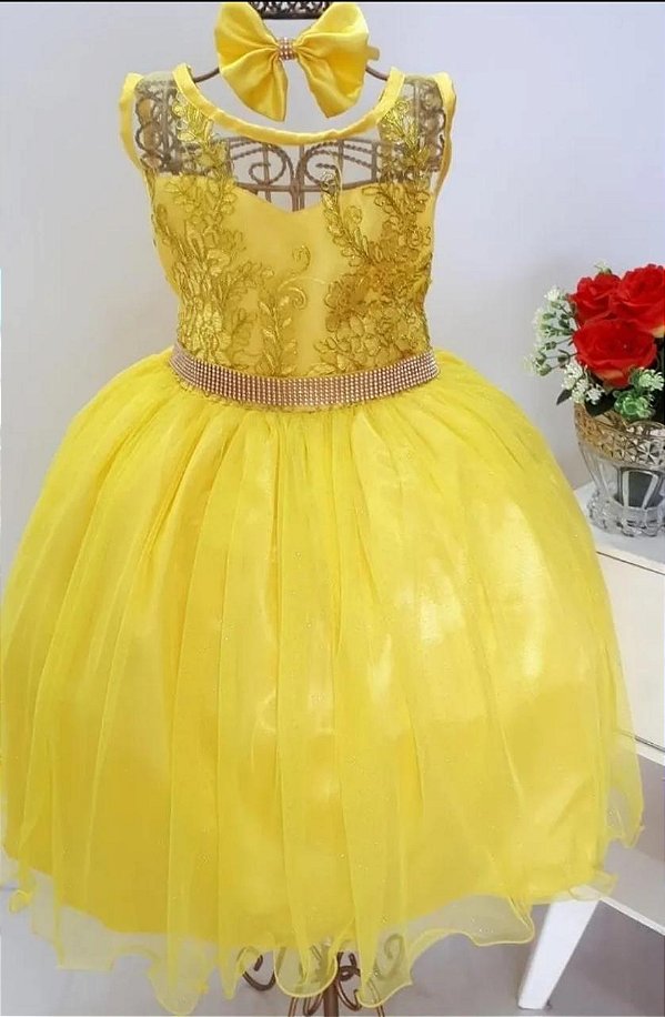 Vestido amrelo Regata