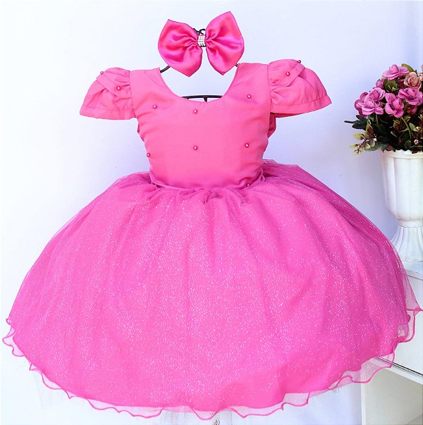 Vestido Pink Brilho
