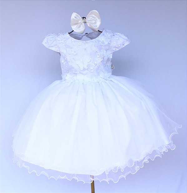 Vestido Branco Borboleta