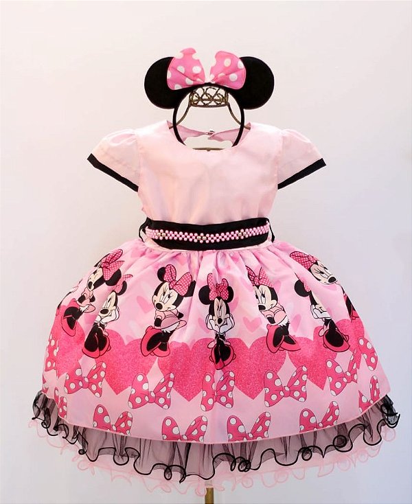 Vestido Minnie Rosa Mariê