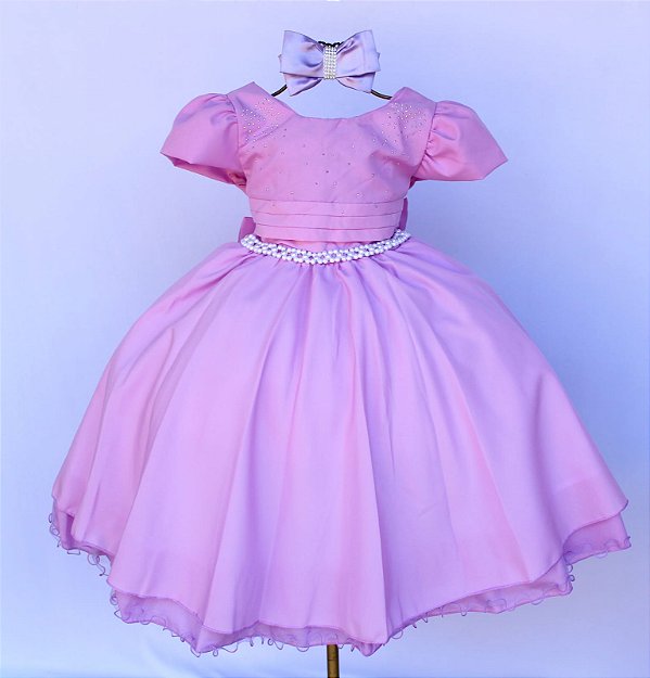Vestido Lilás Brilho
