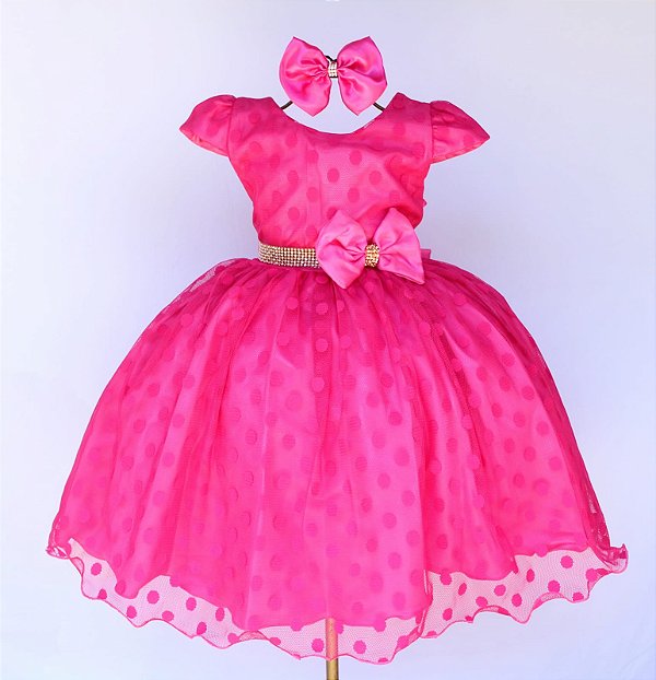 Vestido Pink Poá