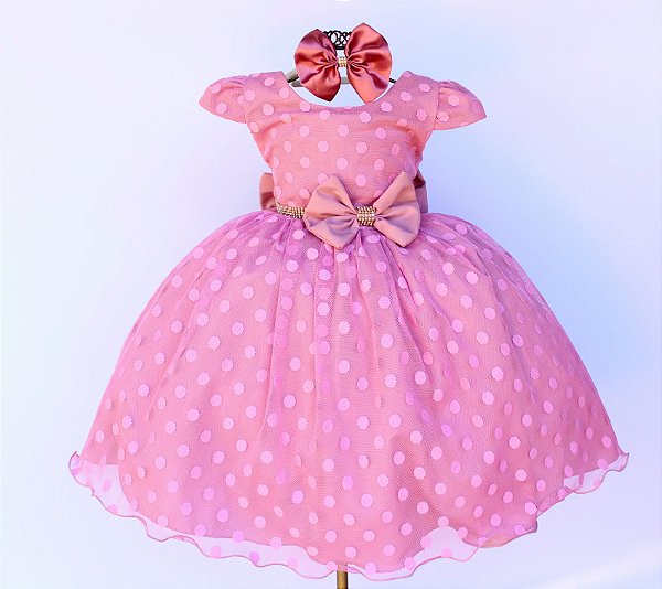 Vestido Rosê Poá