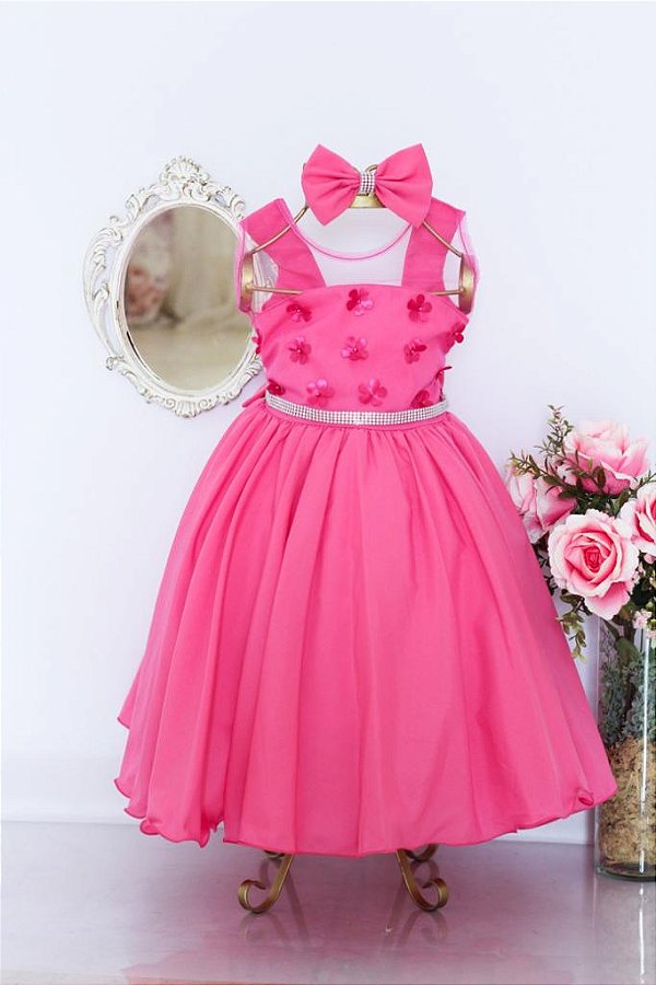 Vestido Pink Jeito de Menina