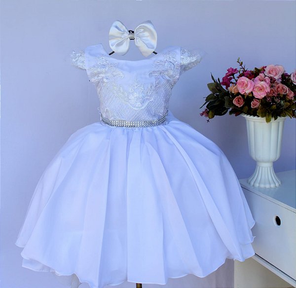 Vestido Branco Luxo