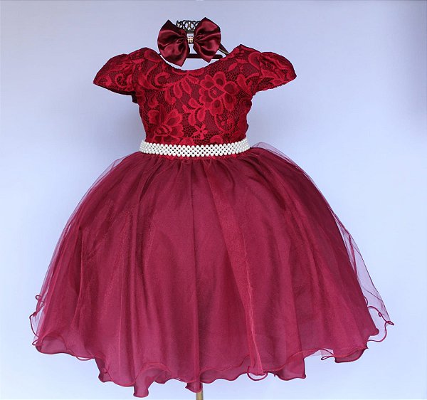 Vestido Marsala Luxo