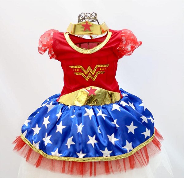 Fantasia Infantil Mulher Maravilha