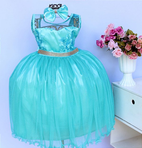 Vestido Regata Verde Brilho