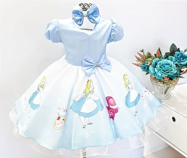 Vestido Alice no País das Maravilhas