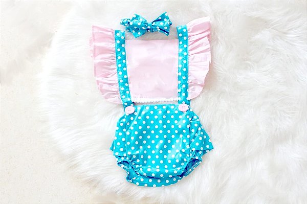 Romper Galinha Rosa