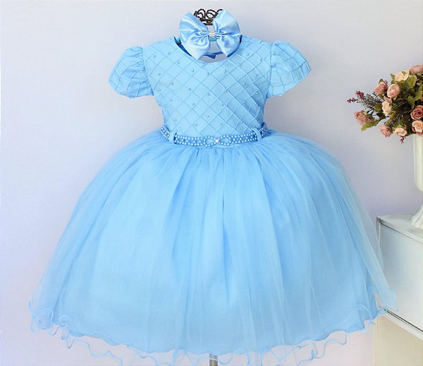 Vestido Azul Menina Bonita
