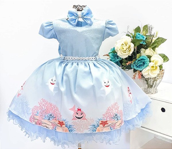 Vestido Azul Baby Shark