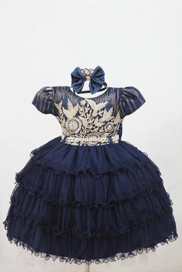 Vestido Índigo Babado