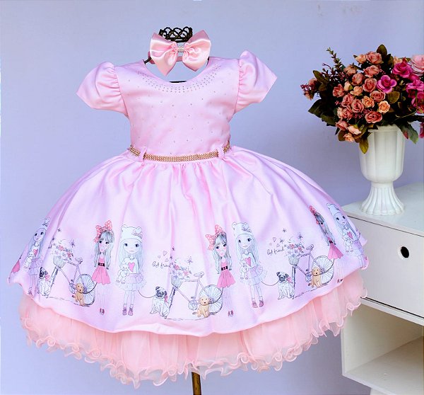 Vestido Rosa Friends