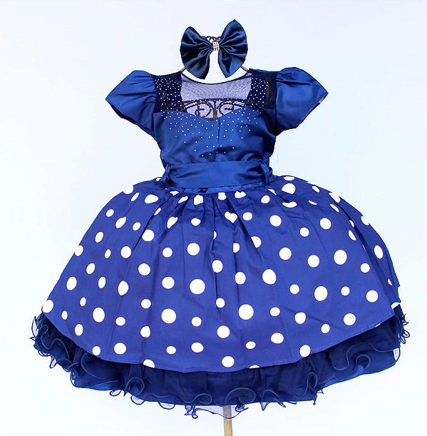 Vestido Índigo Poá